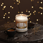 CatyGato Lucy's Lavande Cafe Noir 9oz Soy Candle