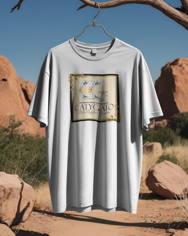 CatyGato Coffee Logo Organic Cotton T-Shirt 1