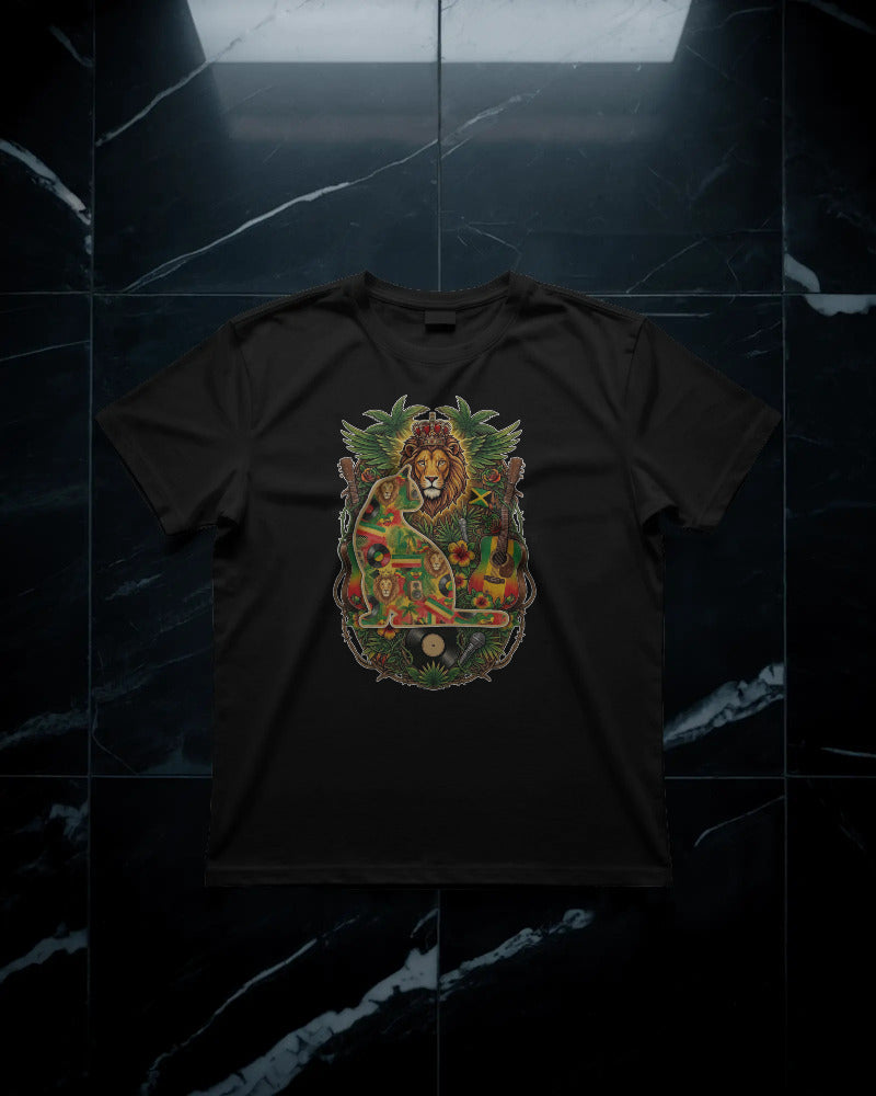 CatyGato Music Inspired Organic Cotton T-Shirt 2 (Reggae)