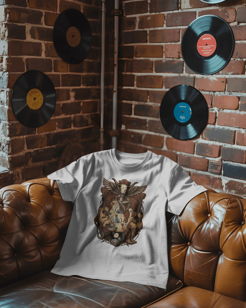 CatyGato Music Inspired Organic Cotton T-Shirt 3 (Country)