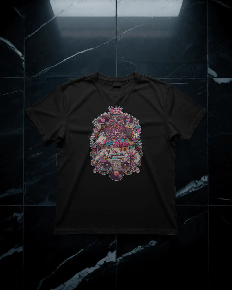 CatyGato Music Inspired Organic Cotton T-Shirt 4 (Hip-Hop)