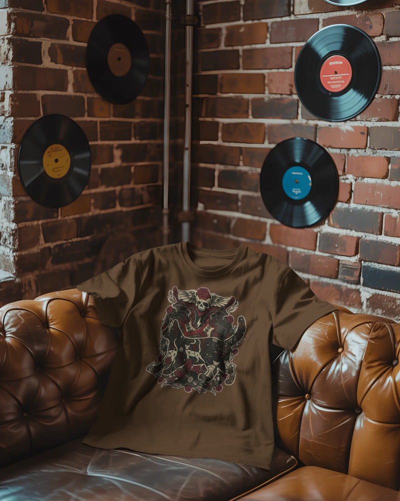 CatyGato Music Inspired Organic Cotton T-Shirt 5 (Rock)