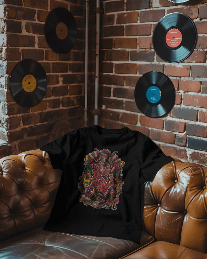 CatyGato Music Inspired Organic Cotton T-Shirt 6 (Latin Music)