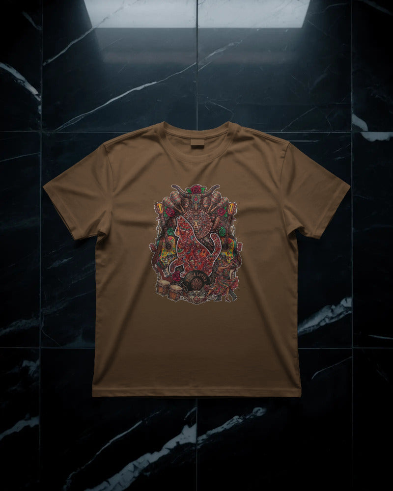 CatyGato Music Inspired Organic Cotton T-Shirt 6 (Latin Music)