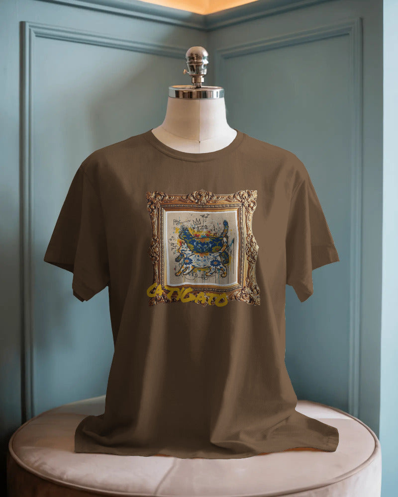 CatyGato Fine Art Inspired Organic Cotton T-Shirt 4