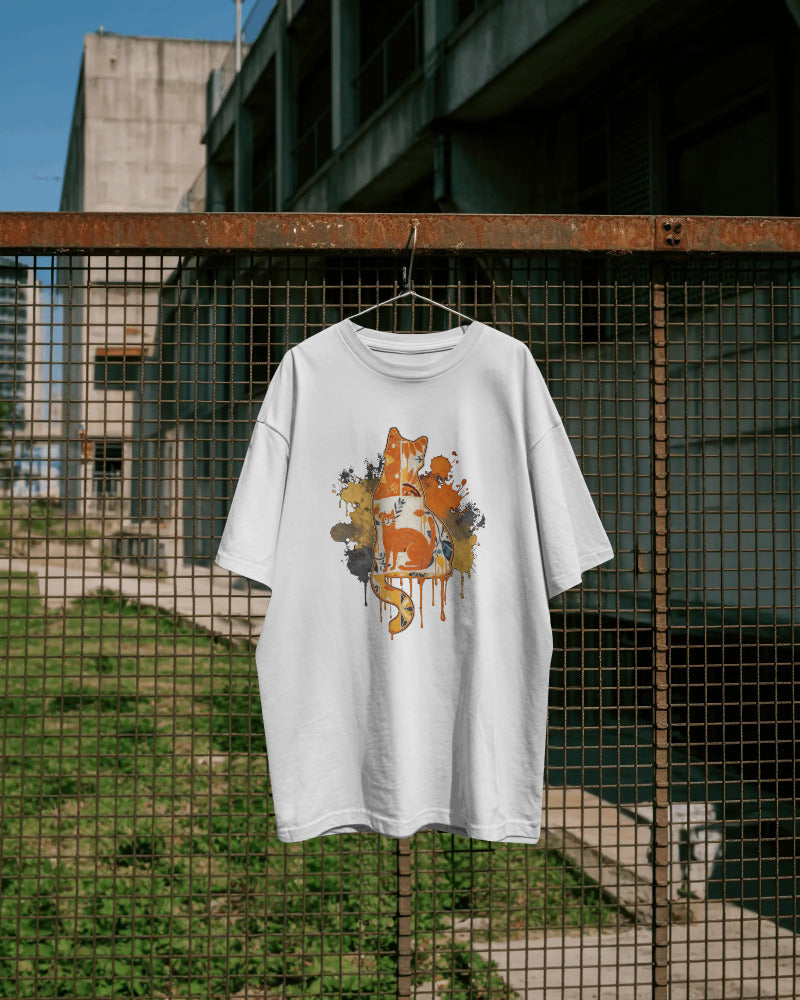 CatyGato Graffiti Cat Organic Cotton T-Shirt 1