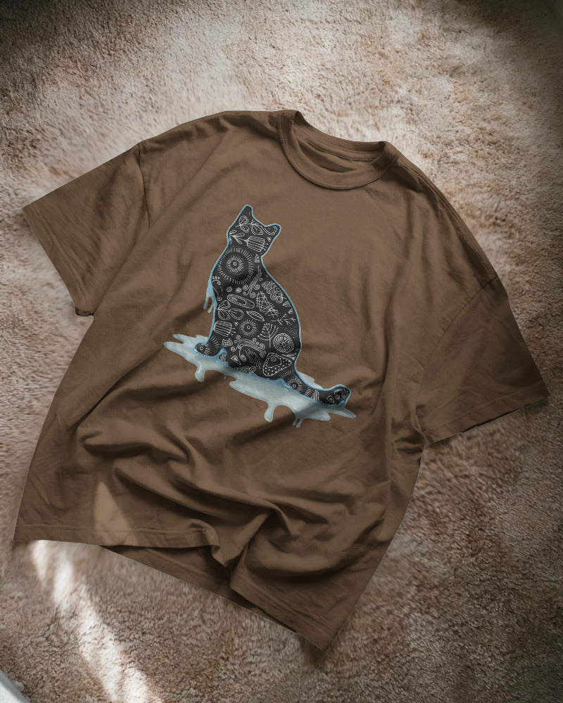 CatyGato Graffiti Cat Organic Cotton T-Shirt 5