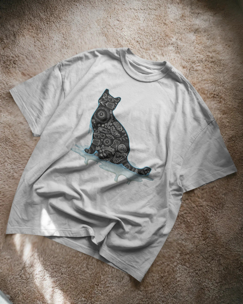 CatyGato Graffiti Cat Organic Cotton T-Shirt 5