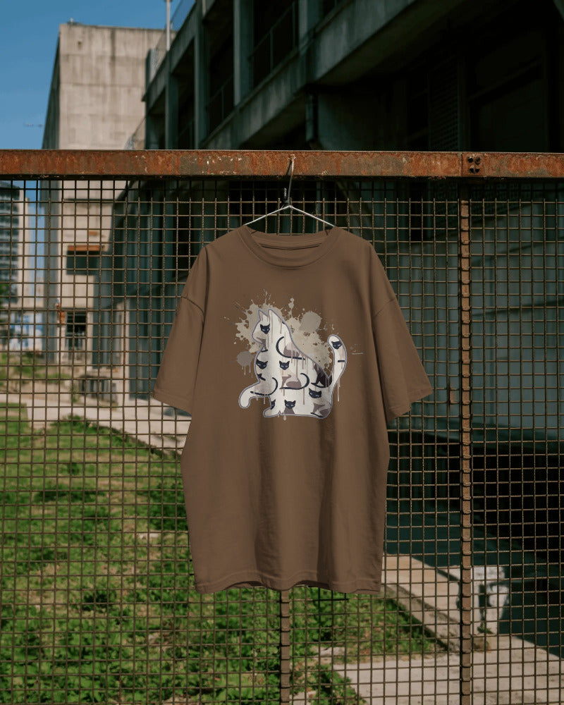 CatyGato Graffiti Cat Organic Cotton T-Shirt 2
