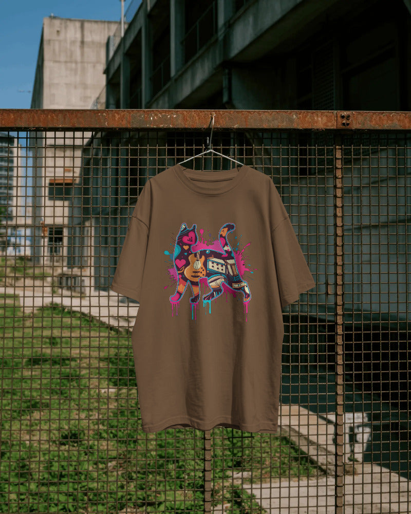 CatyGato Graffiti Cat Organic Cotton T-Shirt 3