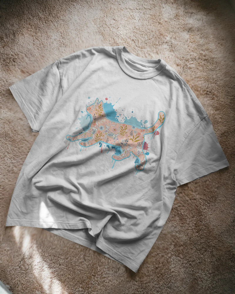 CatyGato Graffiti Cat Organic Cotton T-Shirt 9