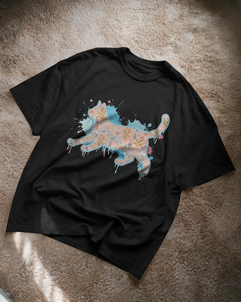 CatyGato Graffiti Cat Organic Cotton T-Shirt 9