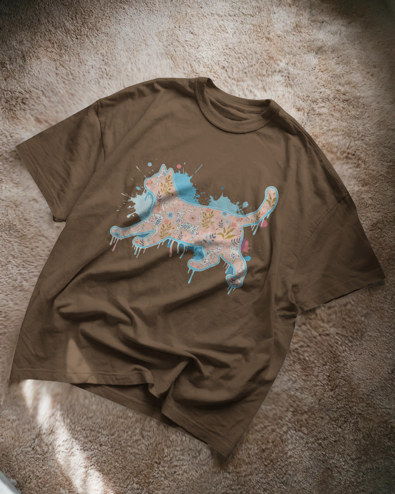 CatyGato Graffiti Cat Organic Cotton T-Shirt 9
