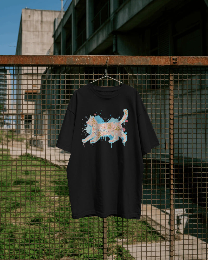 CatyGato Graffiti Cat Organic Cotton T-Shirt 9
