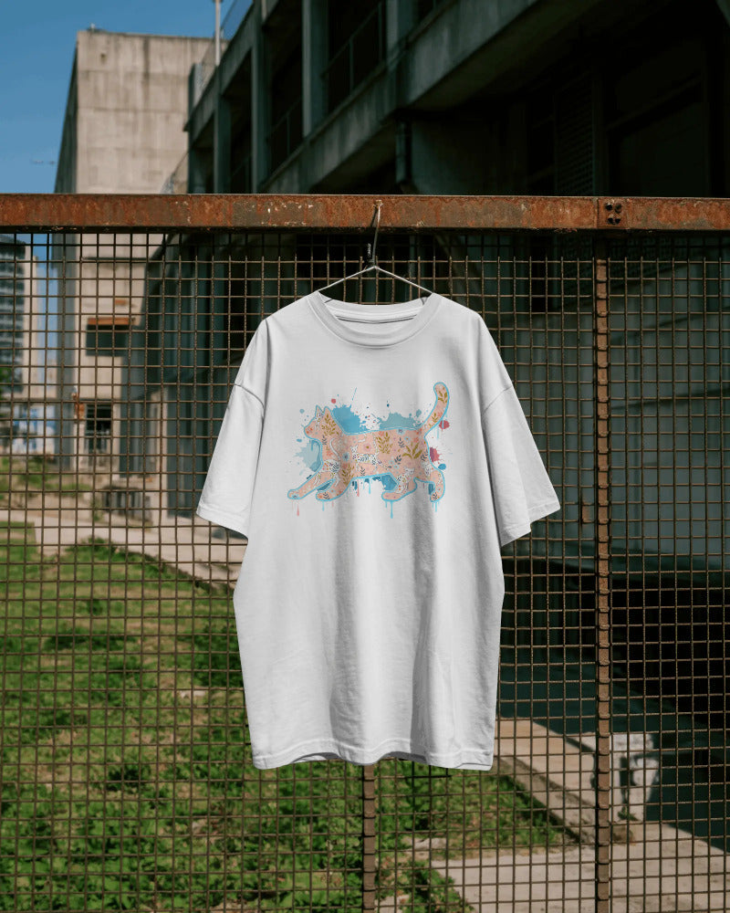 CatyGato Graffiti Cat Organic Cotton T-Shirt 9