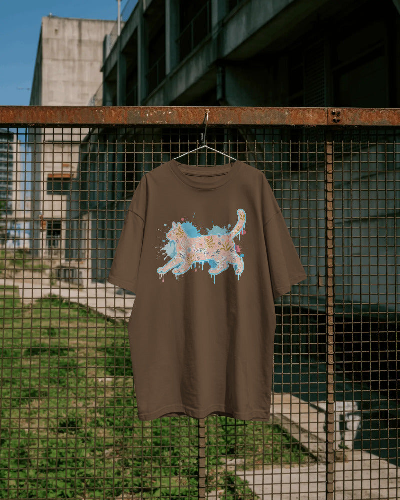 CatyGato Graffiti Cat Organic Cotton T-Shirt 9