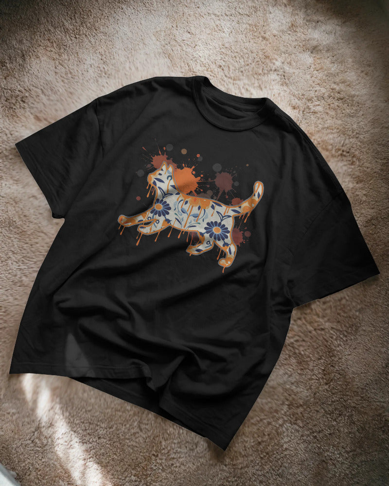 CatyGato Graffiti Cat Organic Cotton T-Shirt 4