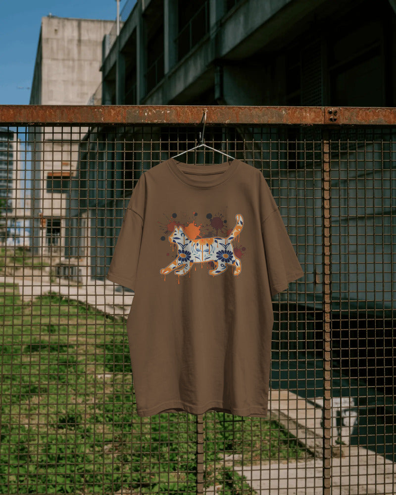 CatyGato Graffiti Cat Organic Cotton T-Shirt 4