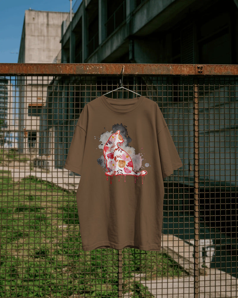 CatyGato Graffiti Cat Organic Cotton T-Shirt 6