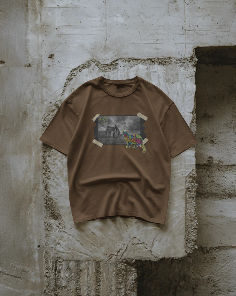 CatyGato Organic Cotton Cats and Photographs T-Shirt 8