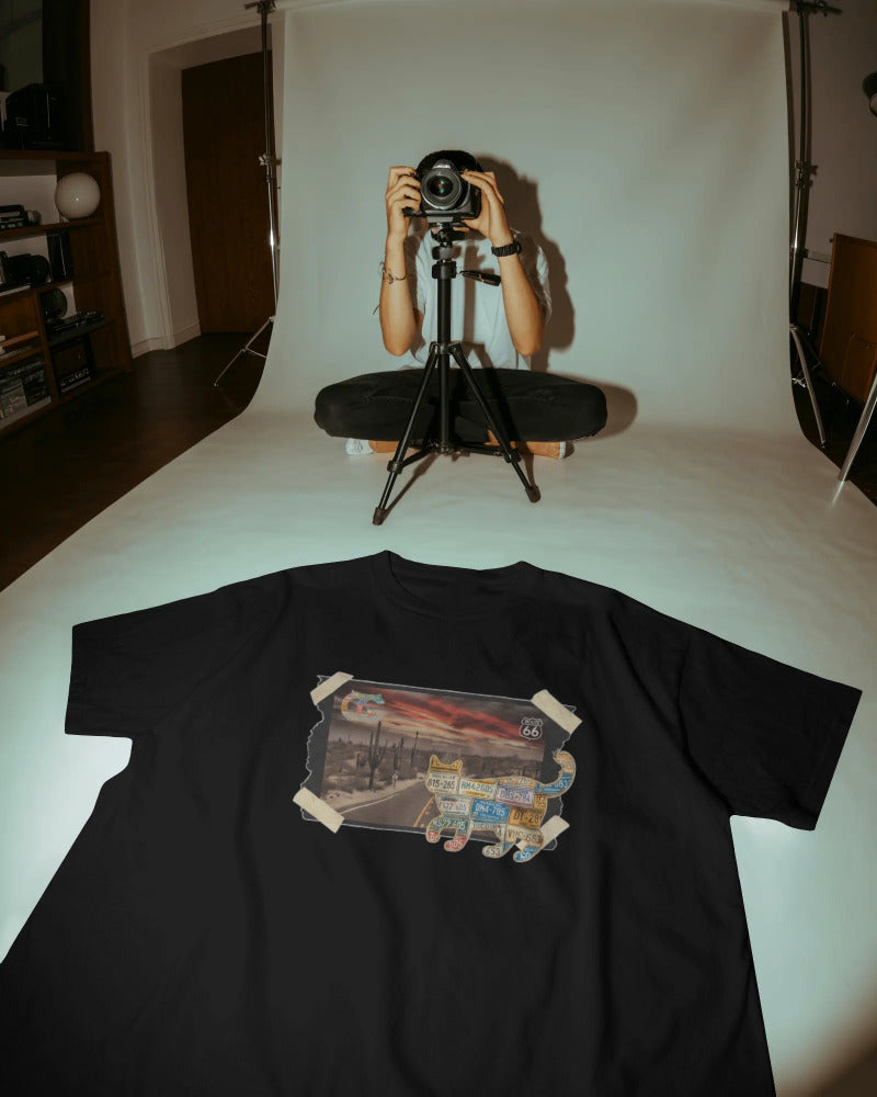 CatyGato Organic Cotton Cats and Photographs T-Shirt 7