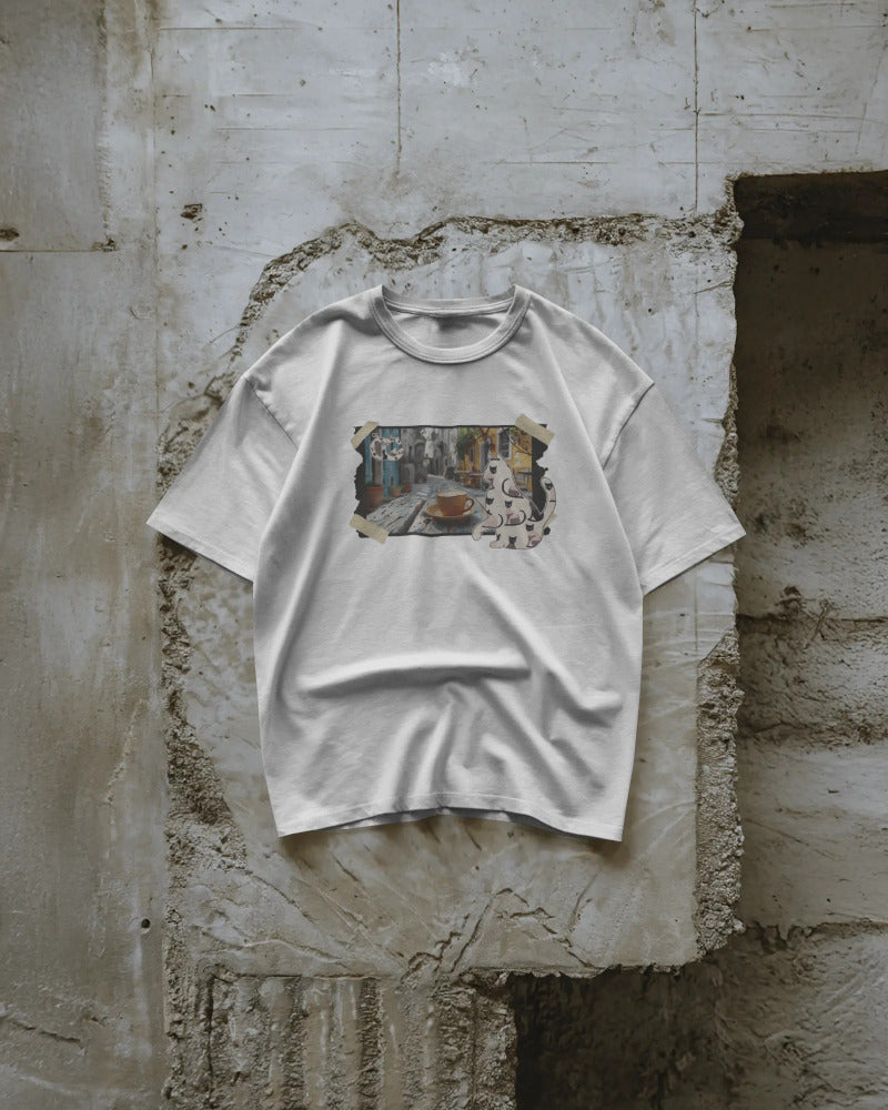 CatyGato Organic Cotton Cats and Photographs T-Shirt 4