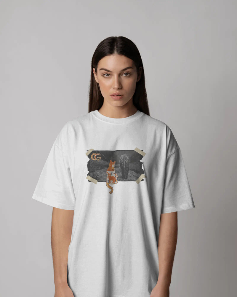 CatyGato Organic Cotton Cats and Photograghs T-Shirt 1