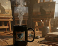 CatyGato Fine Art Inspired 15oz Black Ceramic Mug