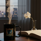 CatyGato Fine Art Inspired 15oz Black Ceramic Mug