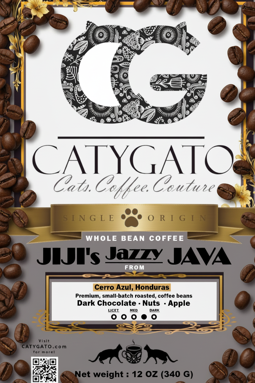 Jiji's Jazzy Java Single Origin Whole Bean Coffee - 12oz (compostable)