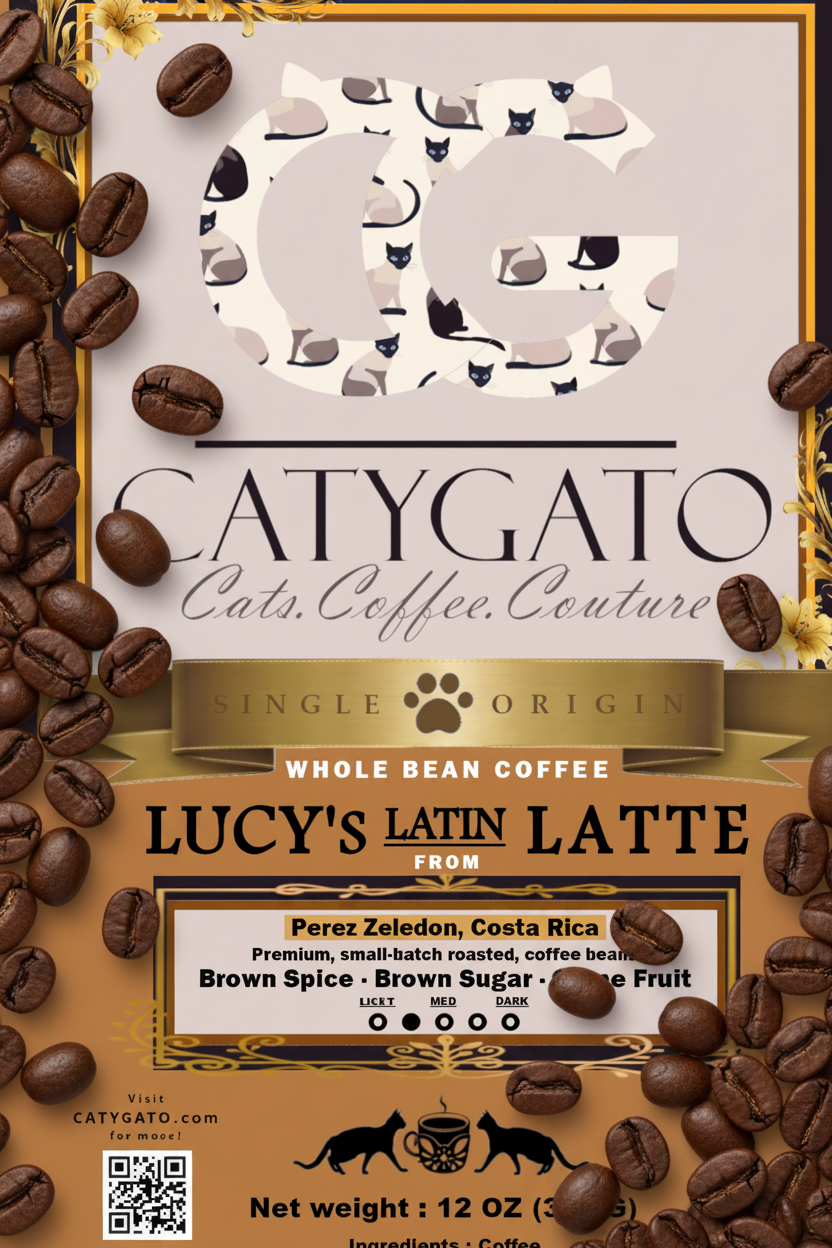 Lucy's Latin Latte Single Origin Whole Bean Coffee - 12oz (compostable)