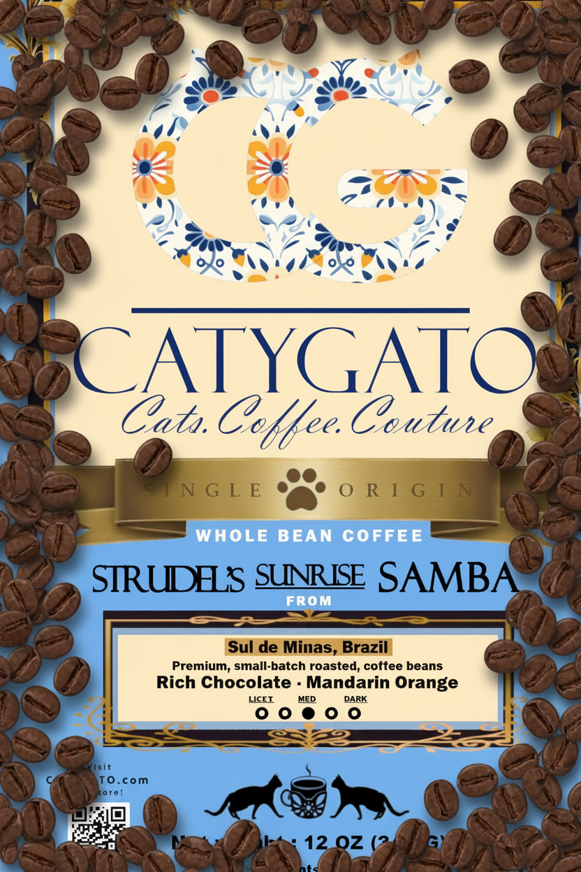 Strudel's Sunrise Samba Single Origin Whole Bean Coffee - 12oz (compostable)