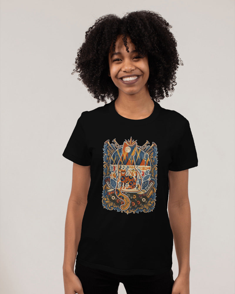 CatyGato Music Inspired Organic Cotton T-Shirt 1 (Jazz)
