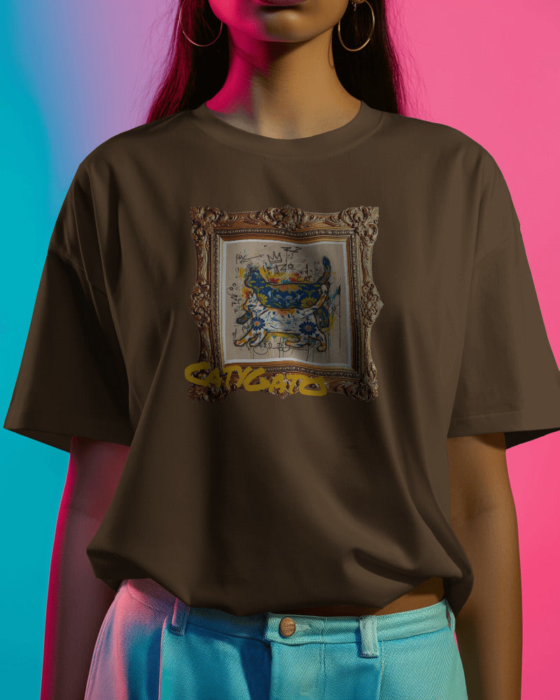 CatyGato Fine Art Inspired Organic Cotton T-Shirt 4