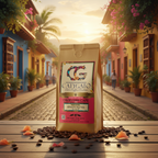 Chloe's Cumbia Cafe 12oz Coffee - Colombian background