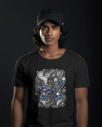 CatyGato Surreal Cat Organic Cotton T-Shirt 1