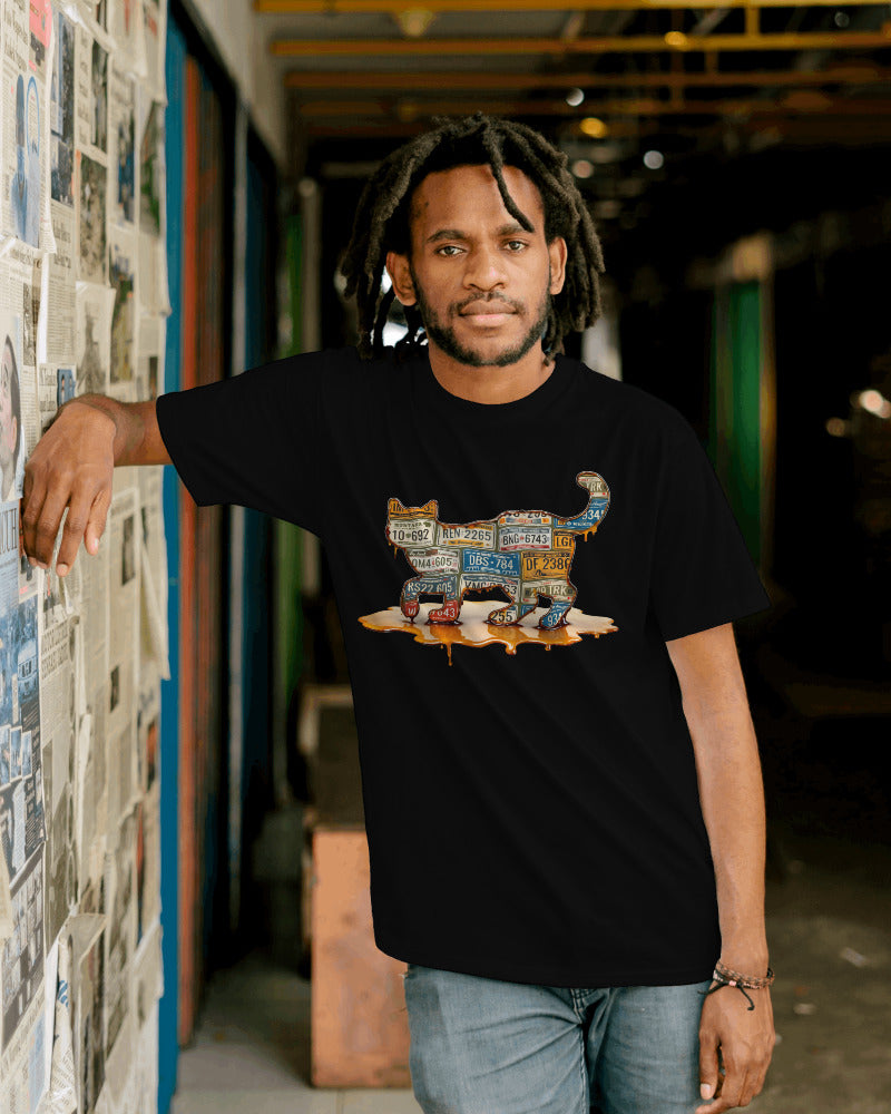 CatyGato Graffiti Cat Organic Cotton T-Shirt 7
