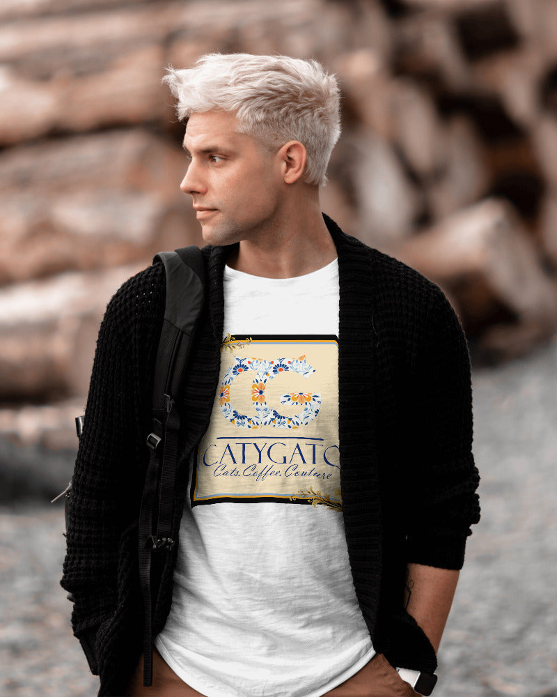 CatyGato Coffee Logo Organic Cotton T-Shirt 1