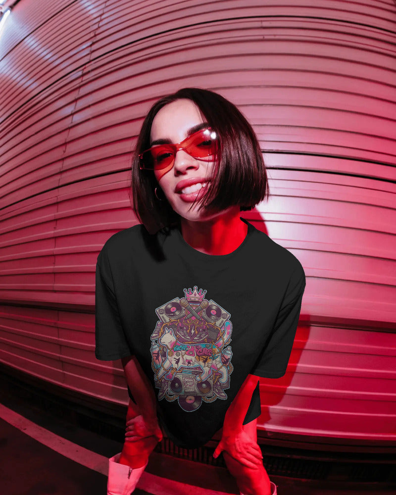 CatyGato Music Inspired Organic Cotton T-Shirt 4 (Hip-Hop)