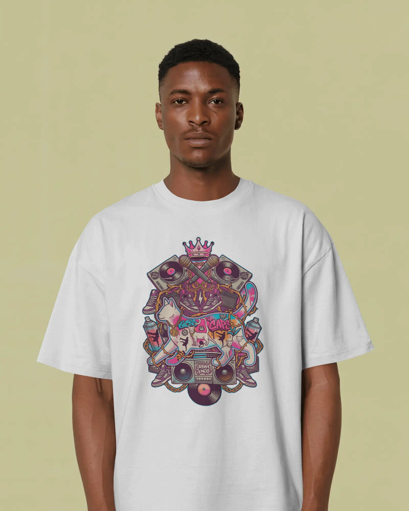 CatyGato Music Inspired Organic Cotton T-Shirt 4 (Hip-Hop)