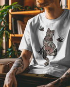 Catygato Tattoo Inspired Organic Cotton T-Shirt 1