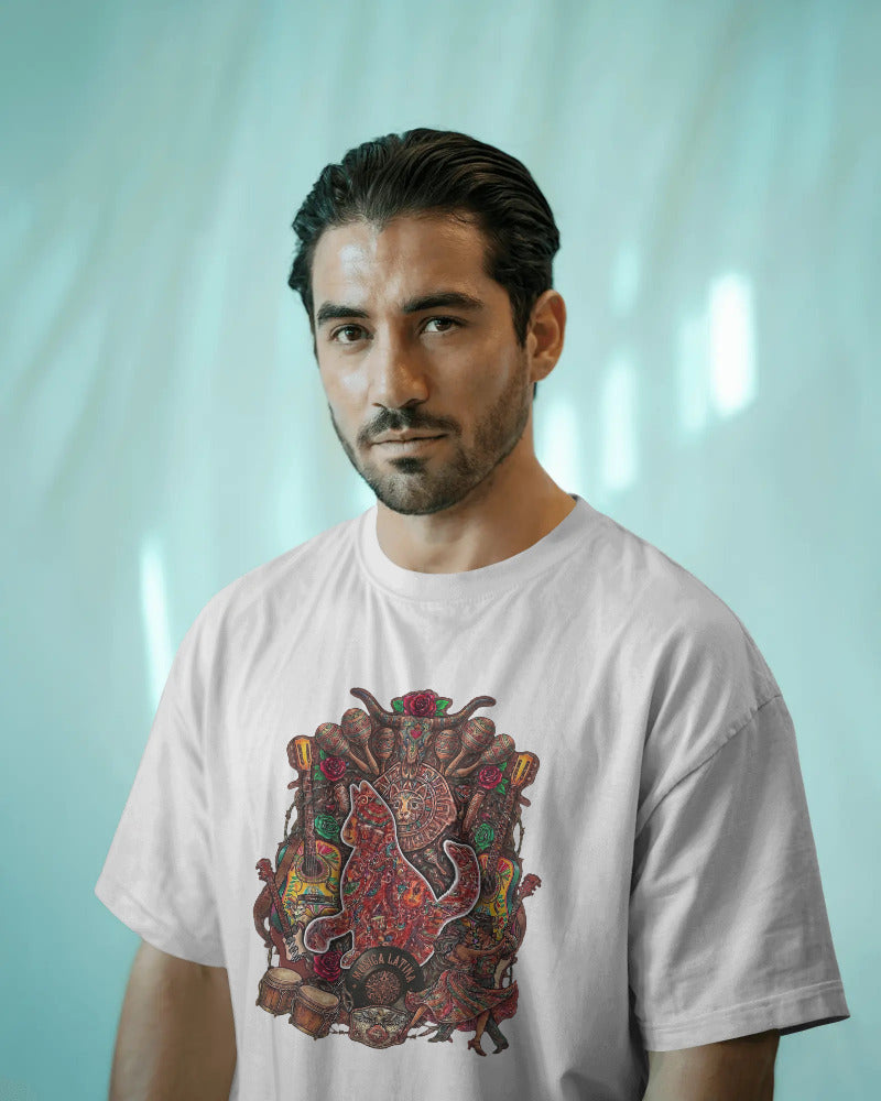CatyGato Music Inspired Organic Cotton T-Shirt 6 (Latin Music)