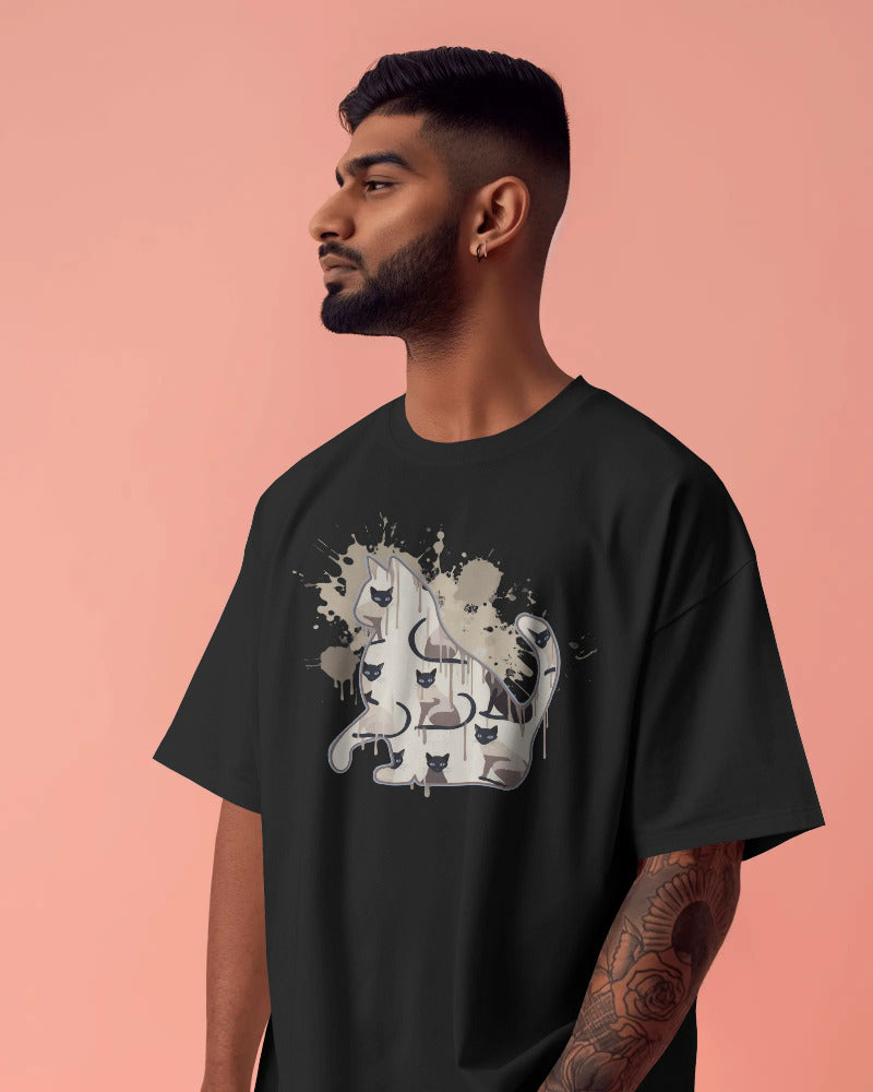 CatyGato Graffiti Cat Organic Cotton T-Shirt 2