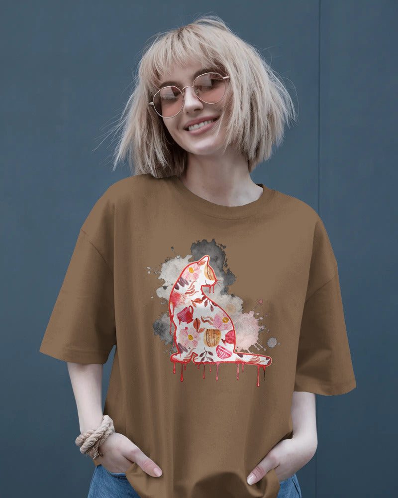 CatyGato Graffiti Cat Organic Cotton T-Shirt 6