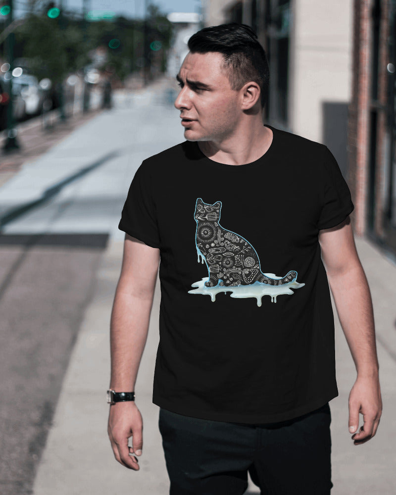 CatyGato Graffiti Cat Organic Cotton T-Shirt 5