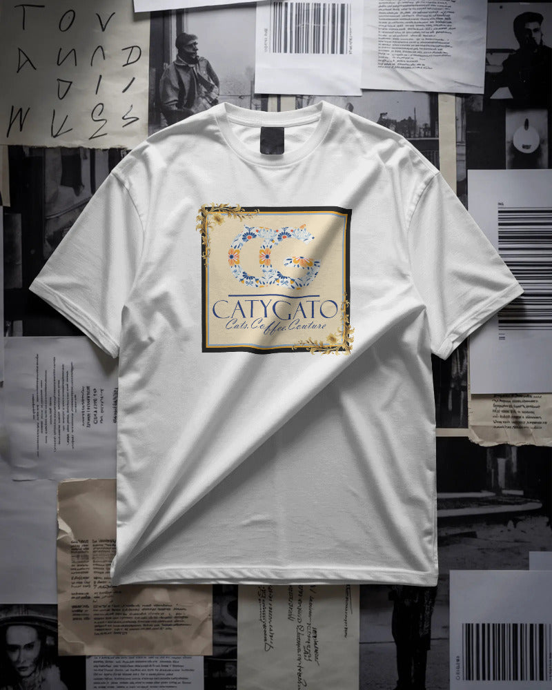 CatyGato Coffee Logo Organic Cotton T-Shirt 1
