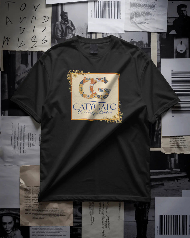 CatyGato Coffee Logo Organic Cotton T-Shirt 2