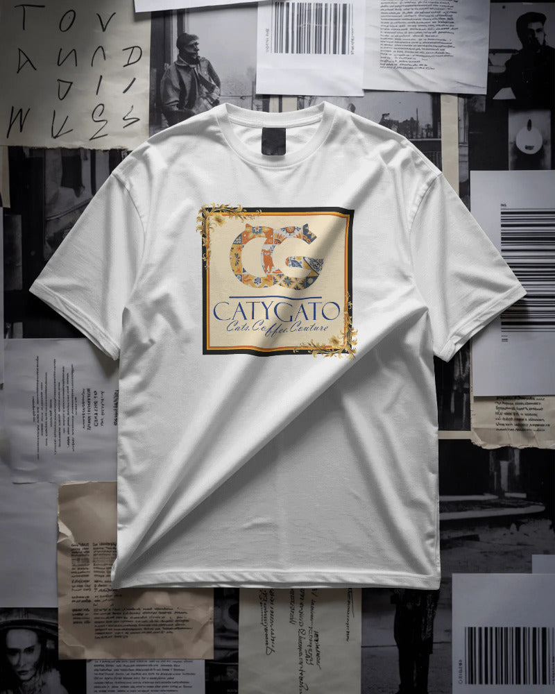 CatyGato Coffee Logo Organic Cotton T-Shirt 2
