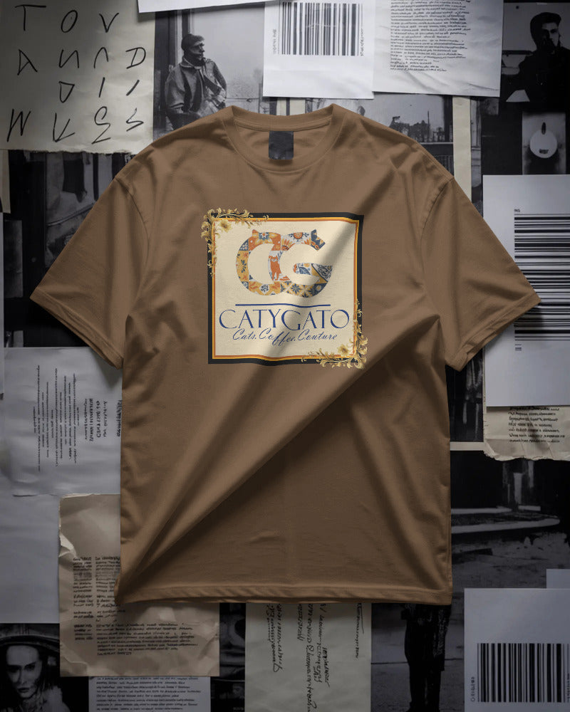 CatyGato Coffee Logo Organic Cotton T-Shirt 2