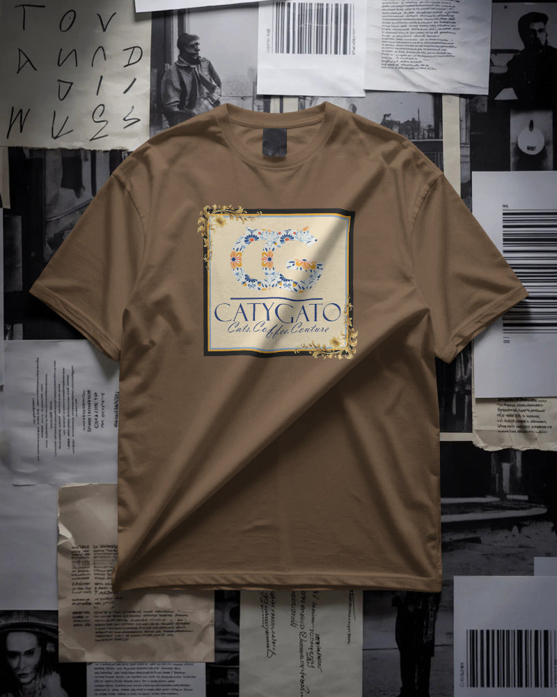 CatyGato Coffee Logo Organic Cotton T-Shirt 1